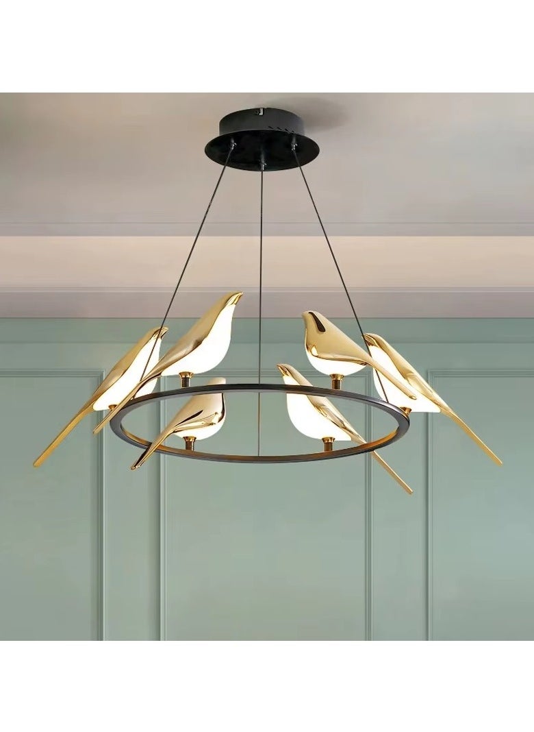 CME Round LED chandelier with 6 birds design  - Image 3
