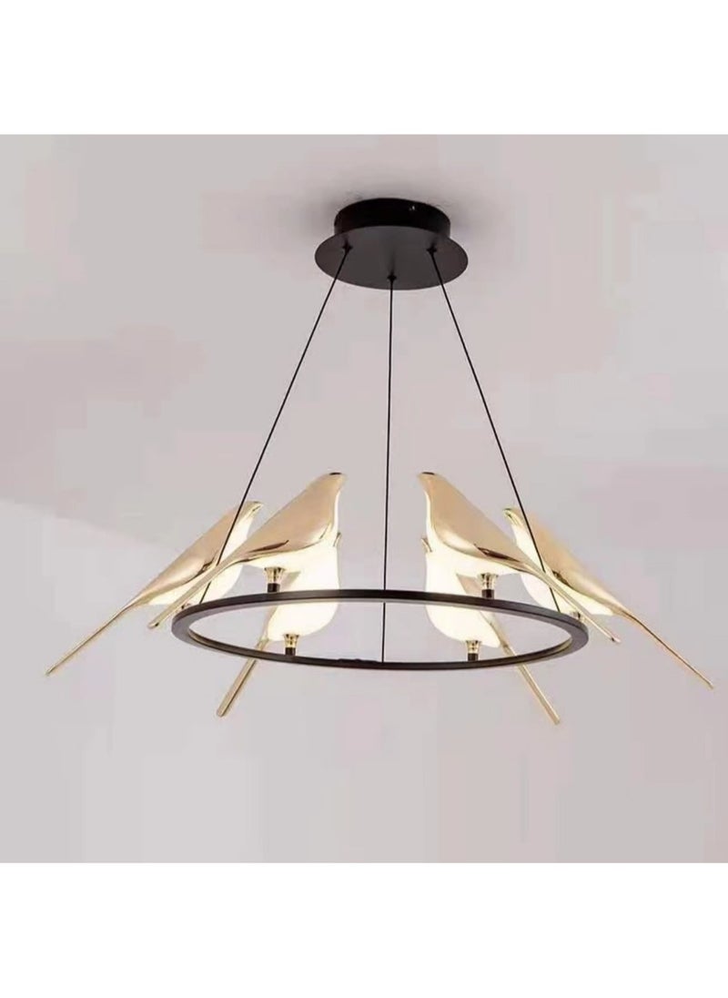 CME Round LED chandelier with 6 birds design  - Image 4