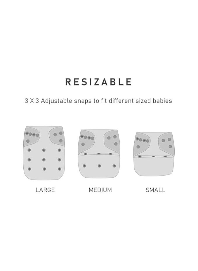 Generic Adjustable Cotton Pocket Diapers Reusable Washable for Babies, Infants and Toddlers 0-3 Years (pink)  - Image 5