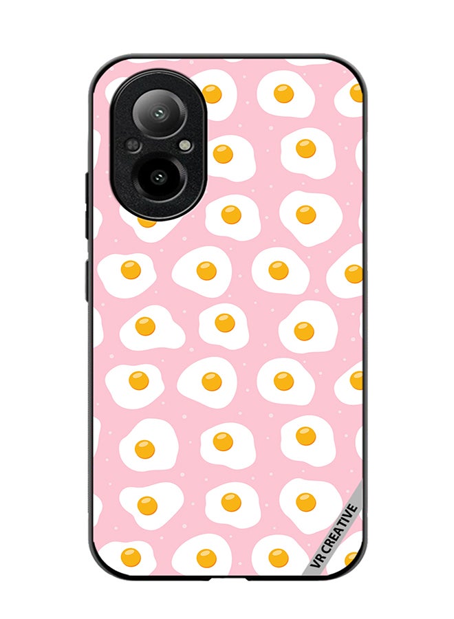 VR CREATIVE Protective Case Cover For Realme C67 4G Pattern Eggs Design Multicolour - Image 1