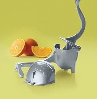 EDBIRET Hand Press Juicer Machine Aluminium Manual Fruit Squeezer Heavy Duty Orange Juicer for Multipurpose Fruit Use Silver - Image 2