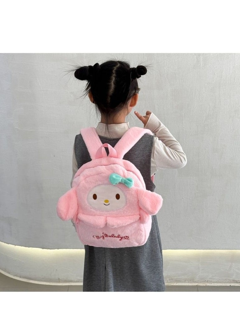 Sanrio - Melody shape, crossbody bag, handbag, plush bag, children's handbag, pink - Image 1