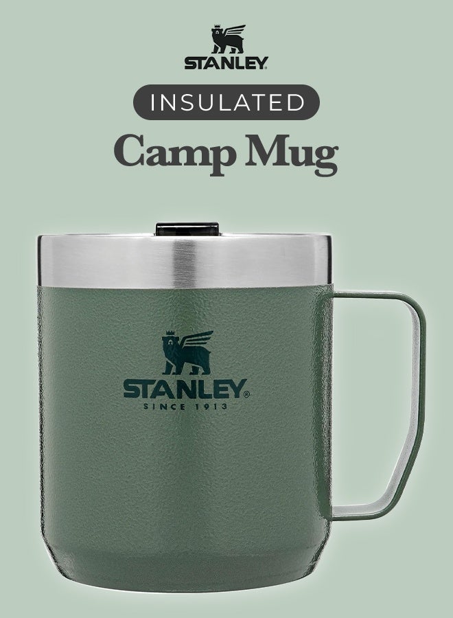 Stanley Legendary Camp Mug 12.5 oz | Insulated Stainless Steel Coffee Mug with Press-Fit Lid | Keeps Drinks Hot or Cold | BPA-Free | Green - Image 1