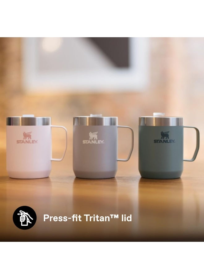 Stanley Legendary Camp Mug 12.5 oz | Insulated Stainless Steel Coffee Mug with Press-Fit Lid | Keeps Drinks Hot or Cold | BPA-Free | Green - Image 5