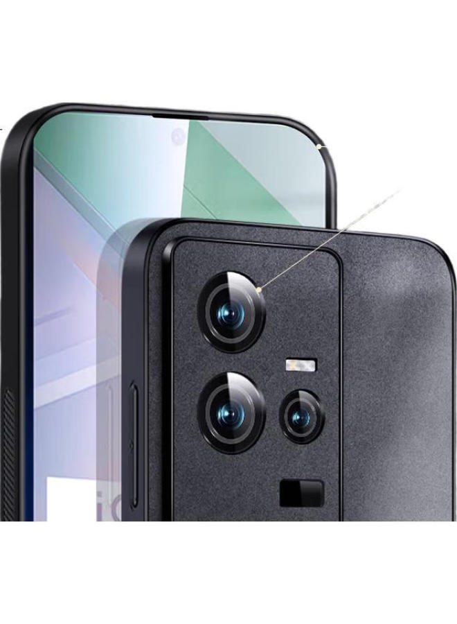 Shangsu, Suitable For Iqoo11 Phone Case, Vivo Iqoo 11 Protective Cover, Shockproof, Full Lens Protection, Soft Shell, Simple Luxury, Lambskin Outer Case, For Women And Men, Leather Case, Gray - Image 2