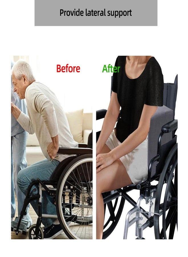 Fovege Lateral Support for Wheelchair, Lateral Arm Support, Back Supports Pads for Wheelchair Side Guards (Grey) - Image 2