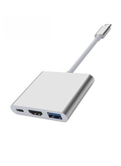 ماركة غير محددة محول 3 في 1 من النوع C إلى HDMI مع مخرج 4K HDMI، محول USB C إلى Type-C (PD) / HDTV/USB 3.0 للهاتف المحمول. شاشة، كمبيوتر محمول  - Image 2