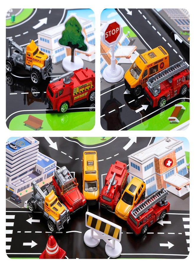 CUTE STONE Toy Airplane with Lights & Sounds, Friction Powered Plane Toy with Mini Cars for Kids, Great Gift for Boys and Girls - Image 4