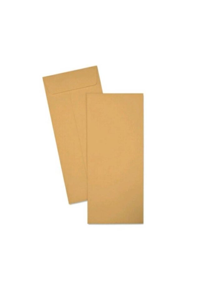 Flamingo Manila Brown Peel & Seal Envelope 9"(L) x 4"(W), Pack of 50 pcs, 80gsm - Image 2