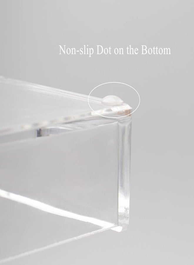 مي يي تيان حامل ملاحظات لاصقة من مي يي تيان، بألوان قوس قزح، موزع ملاحظات لاصقة، مكعبات أكريليك شفافة لحفظ الملاحظات، مقاس 3.5 × 3.3 بوصة، ملحقات مكتبية بألوان قوس قزح - Image 3