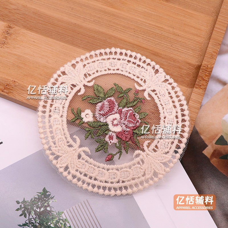 Vintage European Round Lace Doily Placemat - Image 1