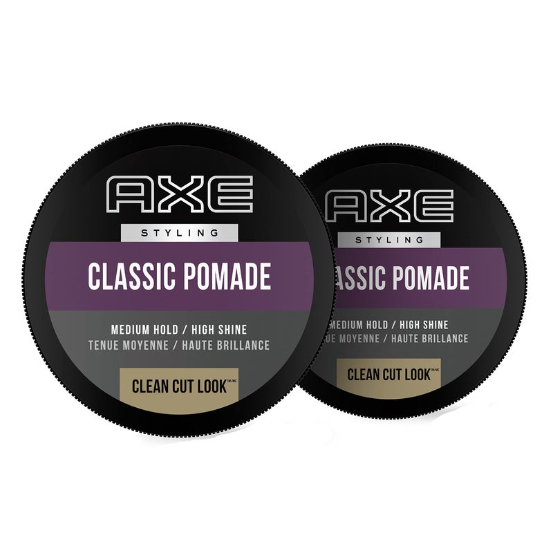 Axe Pomade: Medium Hold and Natural Finish for Easy Styling, 2.64oz (2 Count) - Image 1