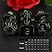 QMAY DND Dice Set DD Polyhedral Dice 7 Pcs for Dungeons and Dragons Pure Black - Image 4