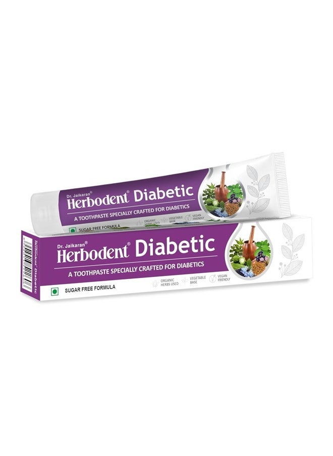 Herbodent Herbodent Diabetic 7 Organic Herbs Toothpaste 100g Pack  - Image 1