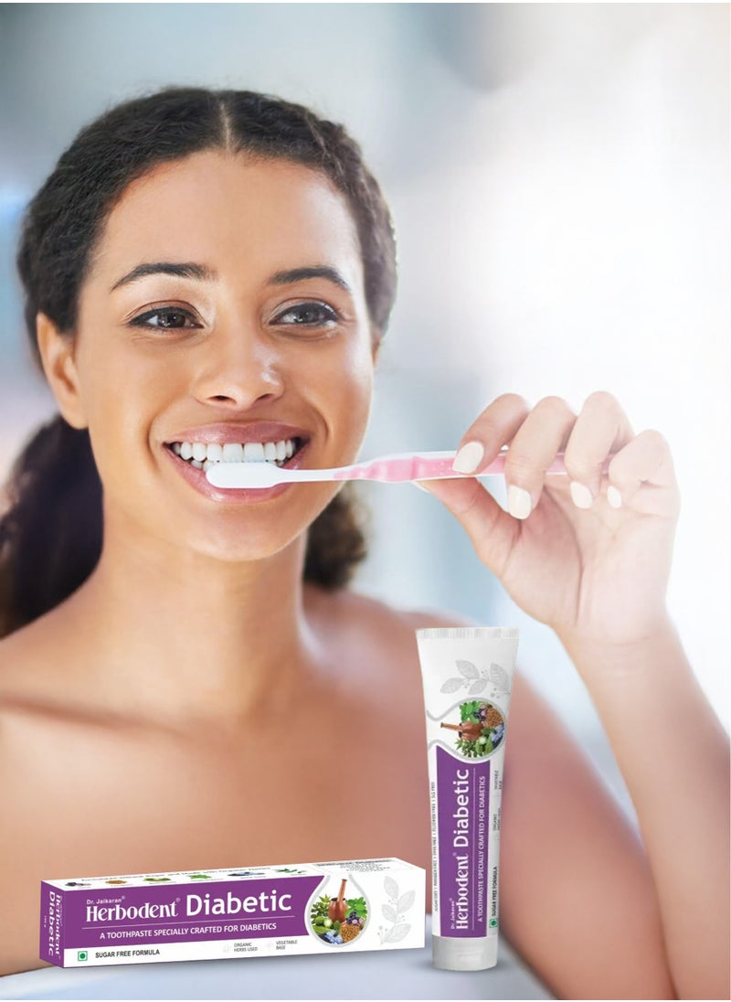 Herbodent Herbodent Diabetic 7 Organic Herbs Toothpaste 100g Pack  - Image 3