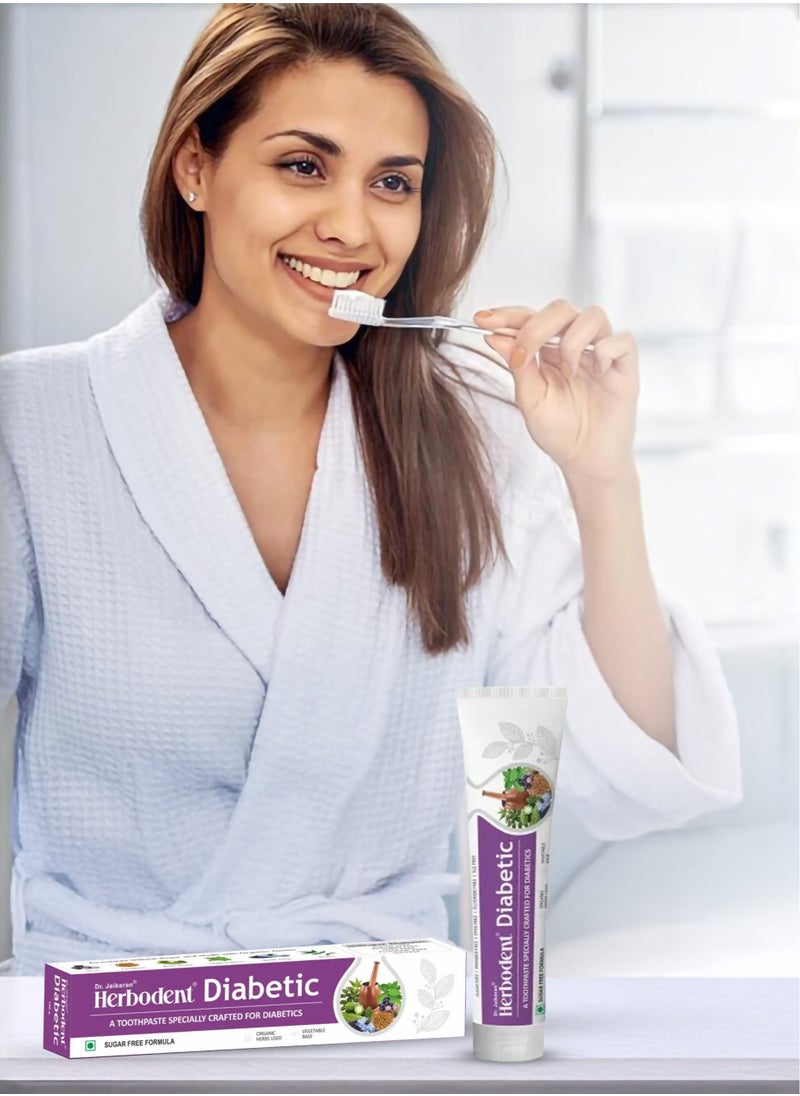 Herbodent Herbodent Diabetic 7 Organic Herbs Toothpaste 100g Pack  - Image 2