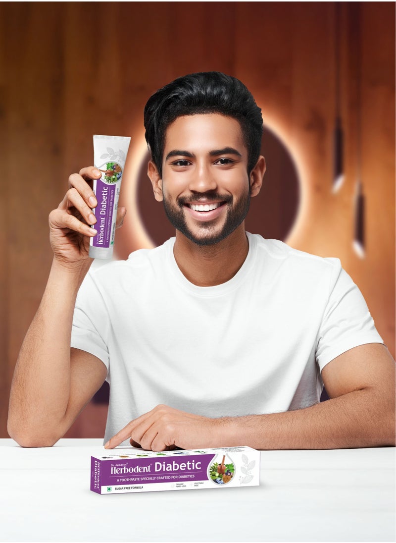 Herbodent Herbodent Diabetic 7 Organic Herbs Toothpaste 100g Pack  - Image 4