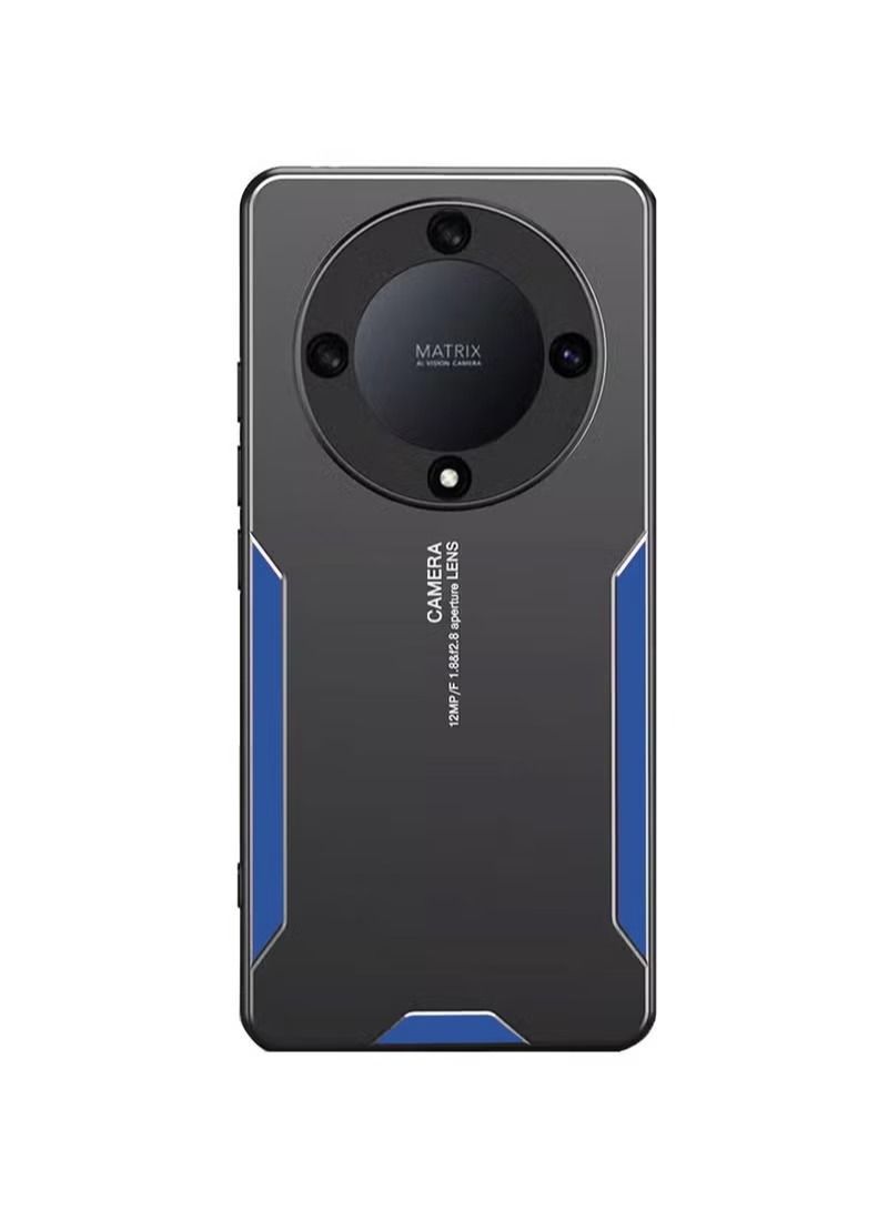 Honor X9a 5G Glass Back Case Cover Shockproof Cover Comfortable Touch Anti-scratch Anti-Fingerprints Aluminum Alloy Full Camera Protection designed for Honor X9a 5G Accessories - Image 1