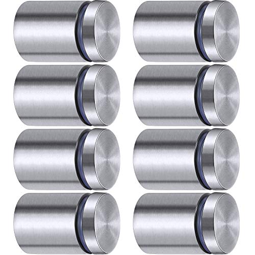 Pelopy 8 Pcs Sign Standoff Screws Advertising Screws Stainless Steel Wall Standoff Mounts Glass Acrylic Nail(1 x 1-3/16 Inch) - Image 1