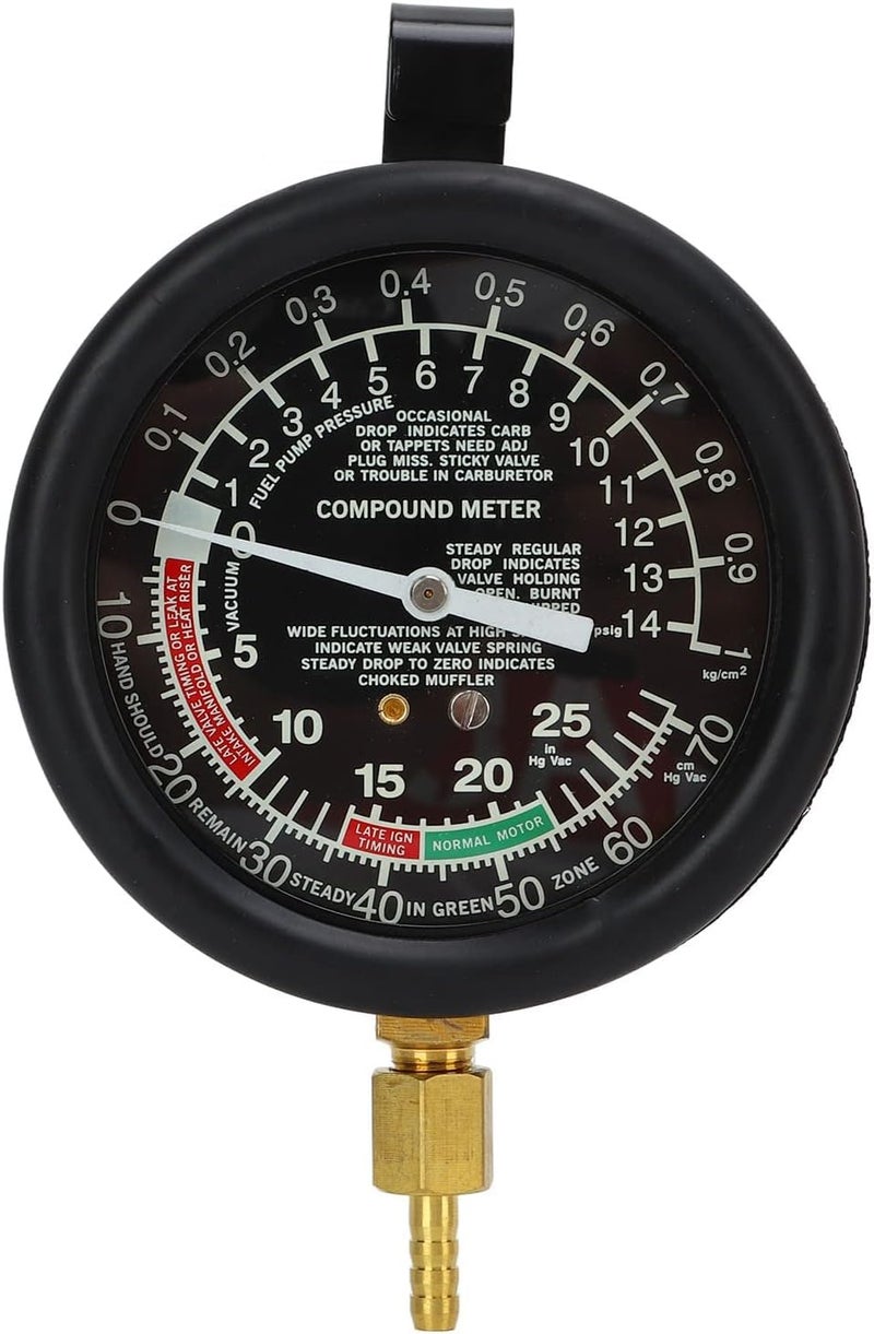 Keaa Fuel Pump Vacuum Tester Gauge Carburetor Pressure Automotive Fuel Pressure TestersCar Vacuum and Fuel Pump Tester Gauge Kit Fuel Pump and Vacuu - Image 4