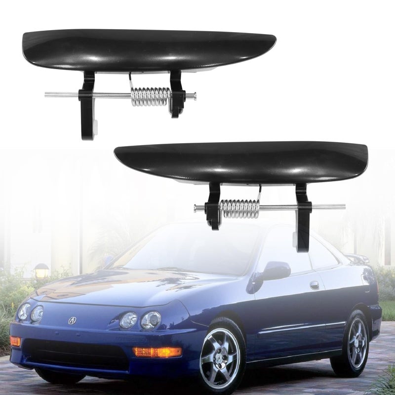 YHB Black Exterior Outside Door Handles fit for 19942001 Acura Integra Model GSRGSLSType R Repair Drivers Passengers Side Door Levers Only - Image 2