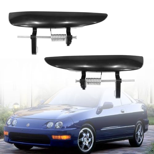 YHB Black Exterior Outside Door Handles fit for 19942001 Acura Integra Model GSRGSLSType R Repair Drivers Passengers Side Door Levers Only - Image 1