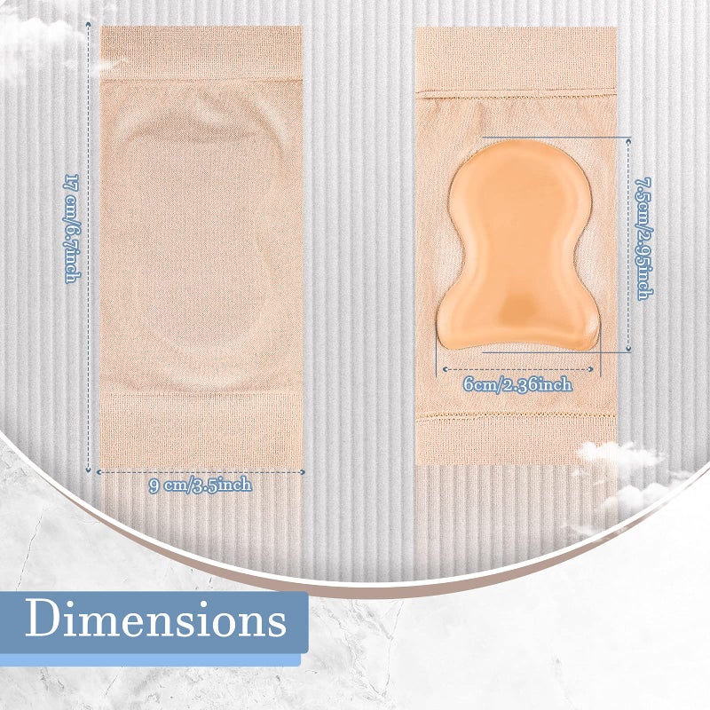 Haysandy 2 Pairs Achilles Protection Sleeve Achilles Tendon Heel Protector Achilles Heel Sleeve for Bursitis Tendonitis Tenderness Cushion and Protection of Haglunds Bump (Simple Style)  - Image 2