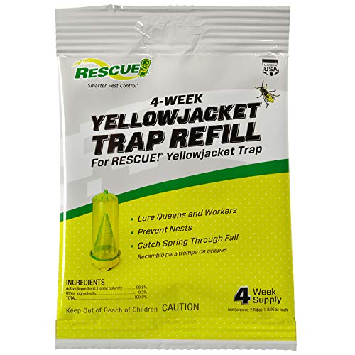 RESCUE! Yellowjacket Attractant Reusable Yellowjacket Traps – 4 Week Supply - Image 1