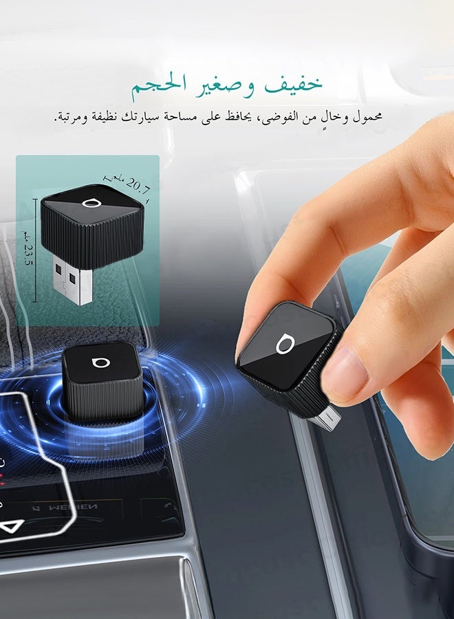 أوتوكاست محول كاربلاي لاسلكي صغير للغاية، محول أندرويد أوتو لاسلكي، صندوق ذكي بتقنية الذكاء الاصطناعي 2 في 1، أنظمة ذكية للسيارات المزودة بنظام كاربلاي سلكي، دونجل USB، توصيل وتشغيل، بلوتوث 5.3، اتصال واي فاي تلقائي - Image 4