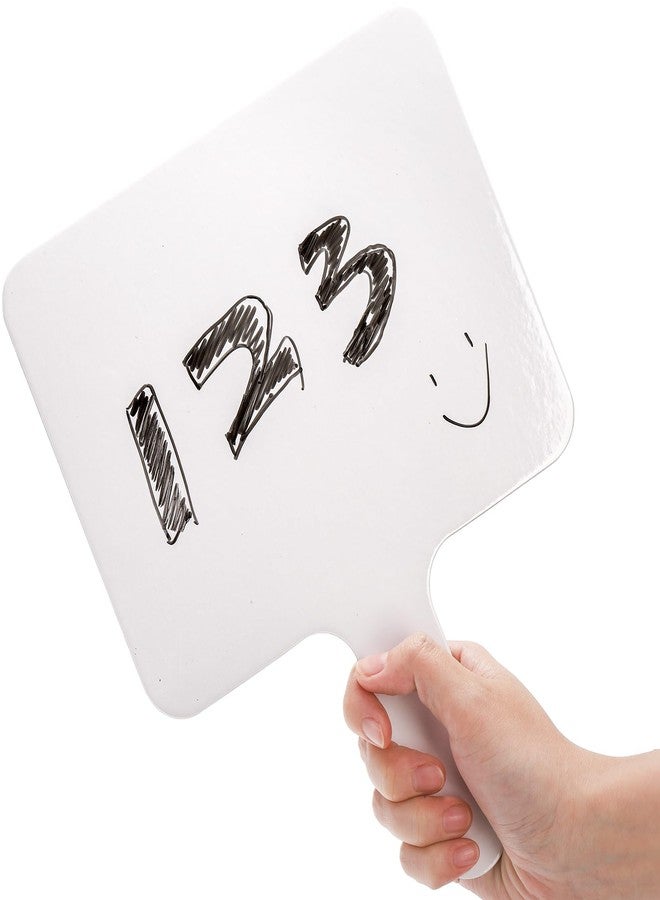 Cididu Set of 30 Dry Erase Answer Paddle, Small White Board Dry Erase Boards Classroom Pack, Handheld Lapboard Set with Erasers, Erase Paddle Boards for Students Teachers School Supplies - Image 5