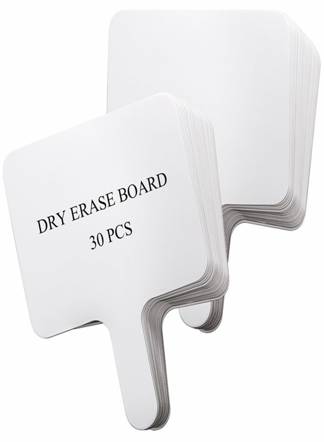 Cididu Set of 30 Dry Erase Answer Paddle, Small White Board Dry Erase Boards Classroom Pack, Handheld Lapboard Set with Erasers, Erase Paddle Boards for Students Teachers School Supplies - Image 3