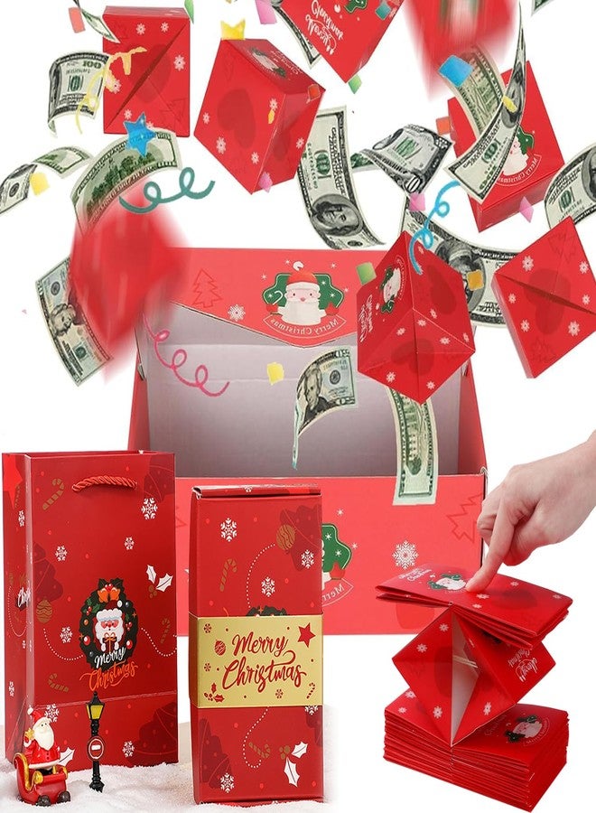 enttgo 16pcs Surprise Gift Boxes for Money, 2025 Newly Folding Pop-Up Explosion Box, Christmas & Birthday - Image 1