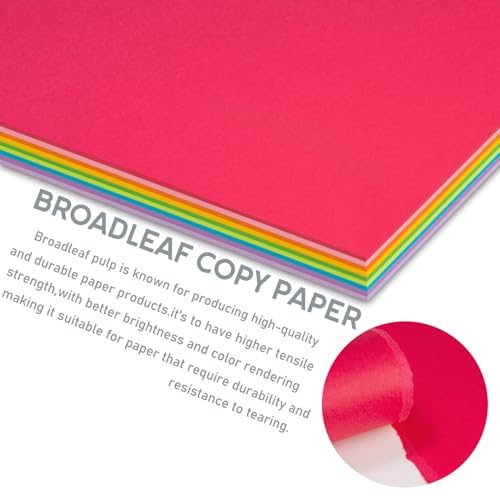 Magecubiku Color Copy&Print Paper 8.5X11 Inches,180 Sheets 9 Colors Rainbow A4 Printer Paper 20 lb/90GSM Colored Origami Paper for Cutting DIY Kids Art Craft - Image 5