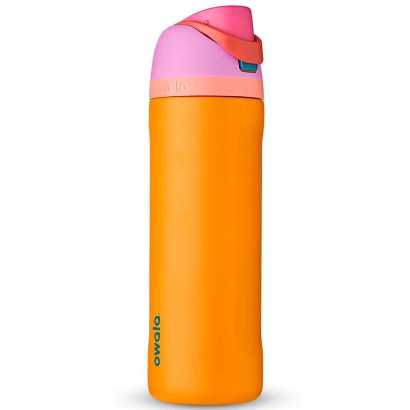 Owala FreeSip Insulated Stainless Steel Water Bottle with Straw for Sports, Travel, and School BPA-Free Sports Water Bottle, 24 oz, Tropical - Image 1
