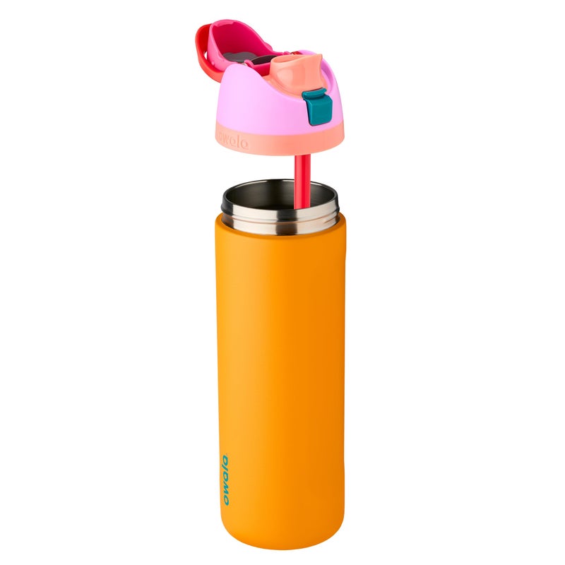 Owala FreeSip Insulated Stainless Steel Water Bottle with Straw for Sports, Travel, and School BPA-Free Sports Water Bottle, 24 oz, Tropical - Image 5