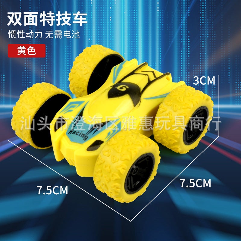 Children'S Inertia Stunt Off-Road Vehicle Toy Tipping Bucket Graffiti Double-Sided Car Model Boy Gift Stall - Image 1