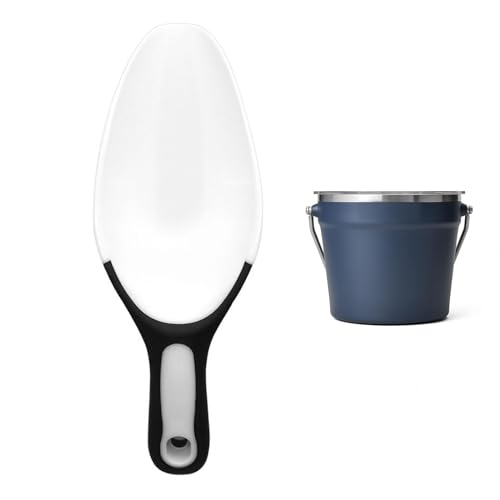 UXIETIN Rambler Ice Bucket Scoop Compatible with Yeti,Food grade PP Ice Scoop with Soft Grip Handle and Hanging Hole Compatible with YETI Rambler Beverage Bucket,Ice Maker - Image 1