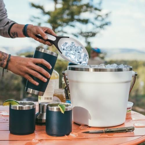 UXIETIN Rambler Ice Bucket Scoop Compatible with Yeti,Food grade PP Ice Scoop with Soft Grip Handle and Hanging Hole Compatible with YETI Rambler Beverage Bucket,Ice Maker - Image 5