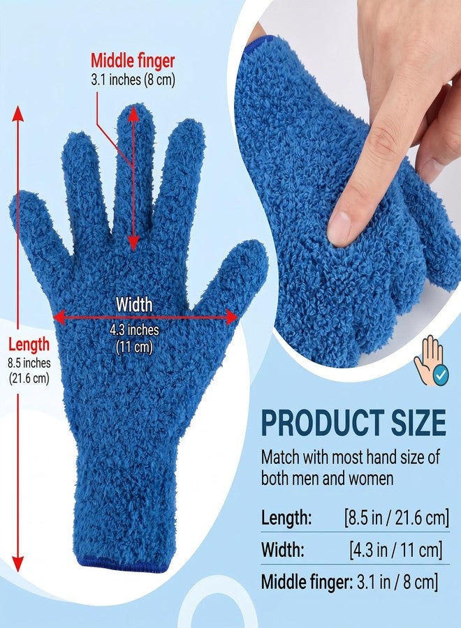 Sibba Microfiber Gloves for Plants Dusting Cleaning, Reusable Cleaning Gloves Mittens, Dusting Mittens for Plants Car Blinds House Use Clean - Image 2