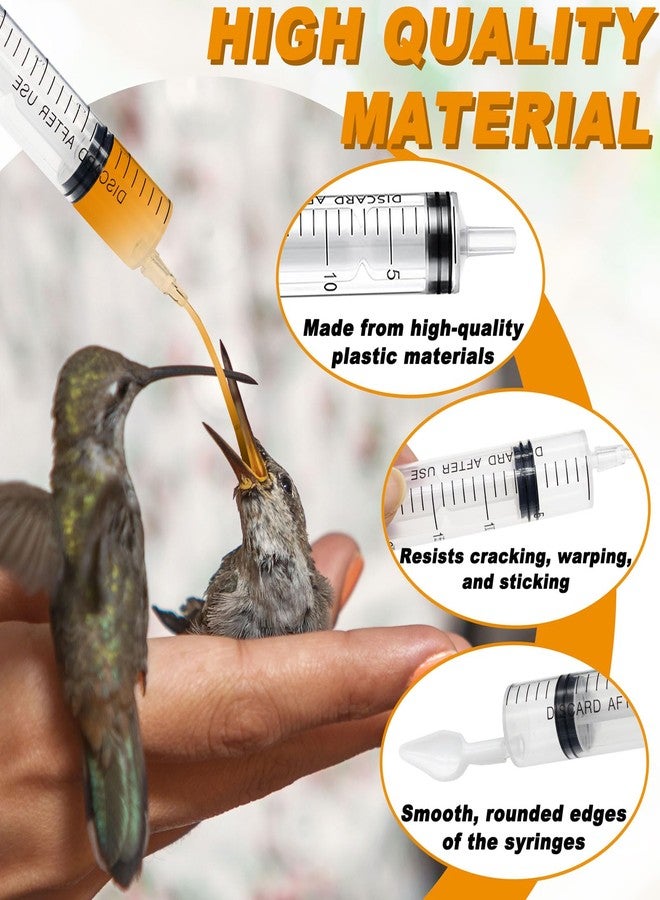 LhyBtm Baby Bird Feeding Syringe Set Baby Bird Parrot Small Pet Manual Feeding Syringe Set for Parrot Small Pet Syringe with Spoon Tip & Tubes (10ml+10ml+20ml+60ml) - Image 3