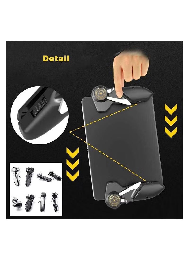 Memo 6-Finger Tablet Game Controller with Joystick and Trigger Handles – L1R1 Shooter Fire and Aim Buttons for iPad and Tablets, Ideal for PUBG and FPS Mobile Gaming, Ergonomic Design for Enhanced Precision and Control  - Image 2
