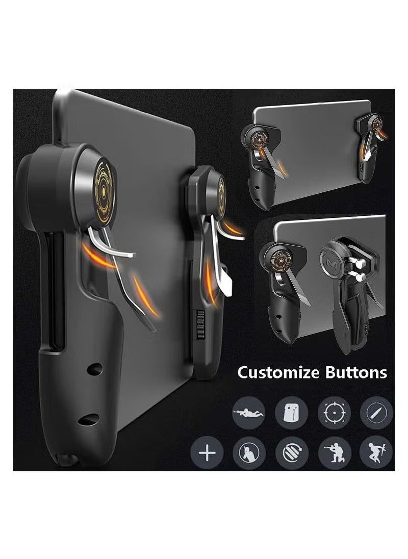 Memo 6-Finger Tablet Game Controller with Joystick and Trigger Handles – L1R1 Shooter Fire and Aim Buttons for iPad and Tablets, Ideal for PUBG and FPS Mobile Gaming, Ergonomic Design for Enhanced Precision and Control  - Image 5