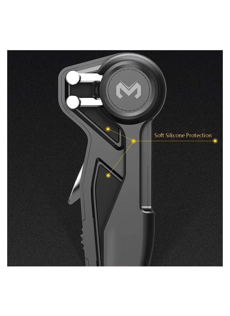 Memo 6-Finger Tablet Game Controller with Joystick and Trigger Handles – L1R1 Shooter Fire and Aim Buttons for iPad and Tablets, Ideal for PUBG and FPS Mobile Gaming, Ergonomic Design for Enhanced Precision and Control  - Image 4