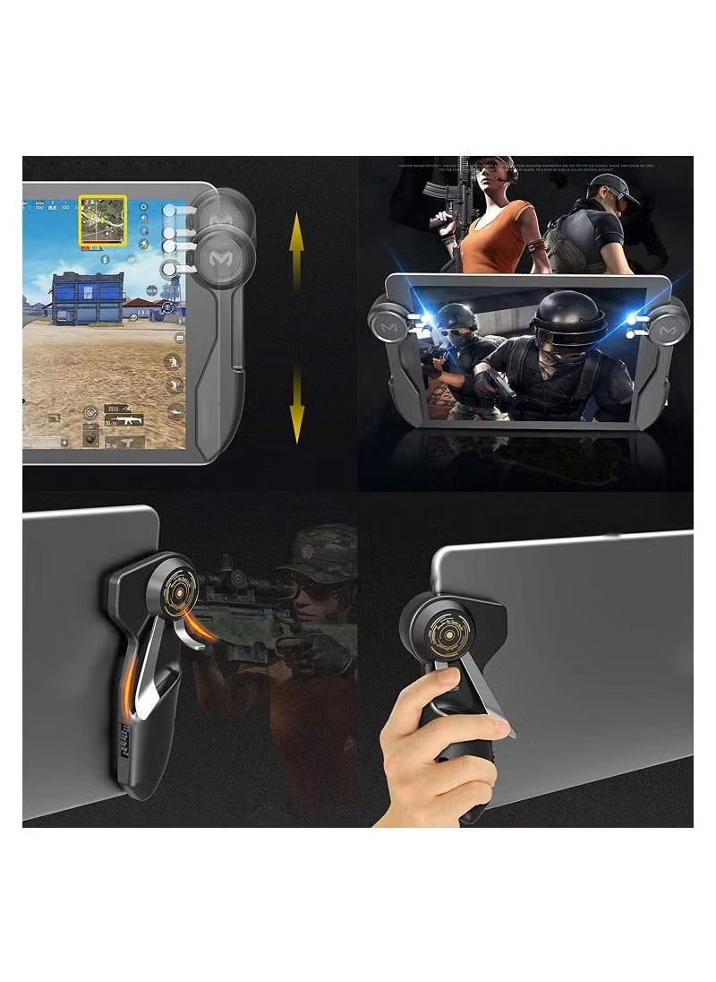 Memo 6-Finger Tablet Game Controller with Joystick and Trigger Handles – L1R1 Shooter Fire and Aim Buttons for iPad and Tablets, Ideal for PUBG and FPS Mobile Gaming, Ergonomic Design for Enhanced Precision and Control  - Image 3