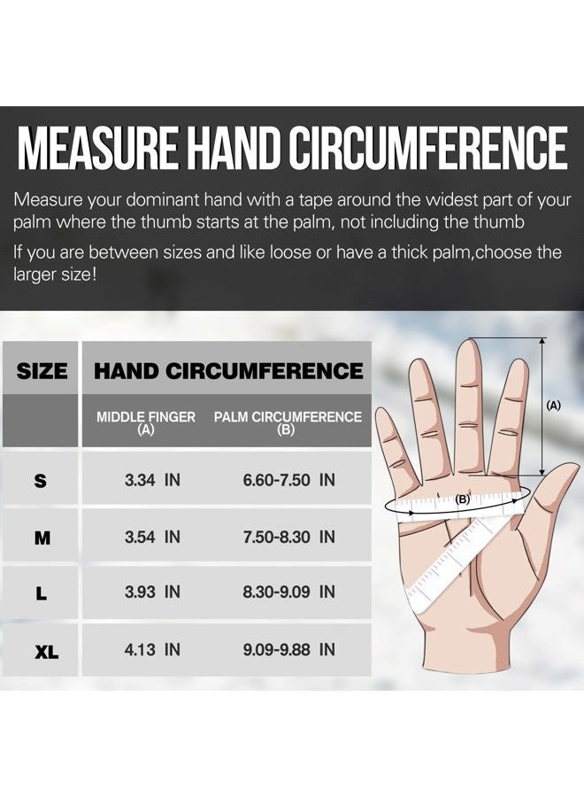 Tanluhu Cycling Gloves Mountain Bike Gloves Biking Gloves for Men Women Outdoor Full Finger Touch Screen Anti-Slip Shock-Absorbing MTB Gloves Road Bicycle Gloves(Black) - Image 5
