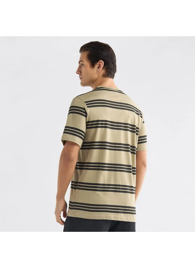 FAV Striped T-shirt with Crew Neck and Short Sleeves