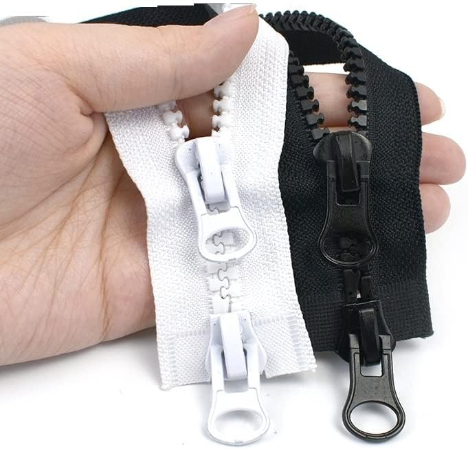 Zipper, Zipper 60-250cm Double Sliders Open End Zip Jacket Coat Tent Black Zippers DIY Sewing Clothing Accessories (Color : 2, Size : 200CM NO8) - Image 2