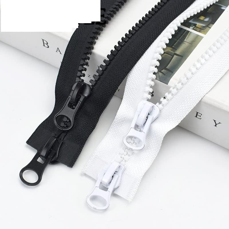 Zipper, Zipper 60-250cm Double Sliders Open End Zip Jacket Coat Tent Black Zippers DIY Sewing Clothing Accessories (Color : 2, Size : 200CM NO8) - Image 4