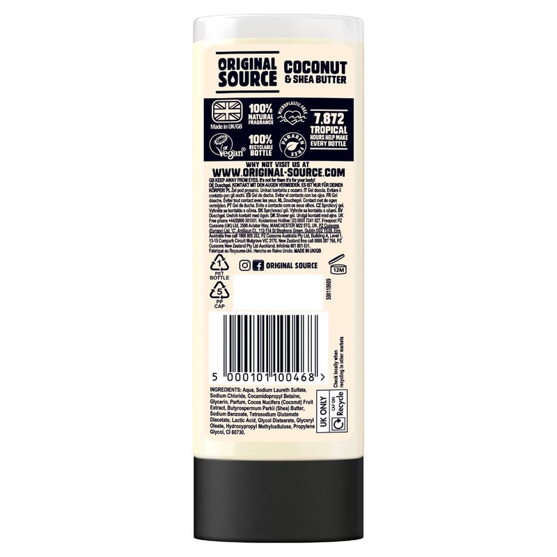 Original Source Coconut  Shea Butter Shower Gel - Image 2
