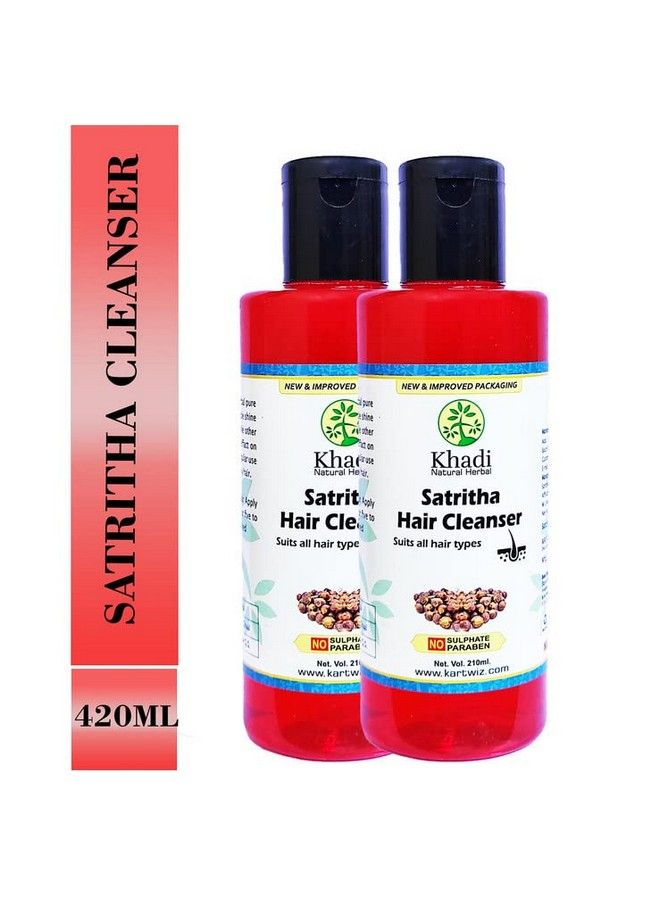Khadi Herbal Herbal Satritha Shampoo 210Ml Set Of 2 - Image 3